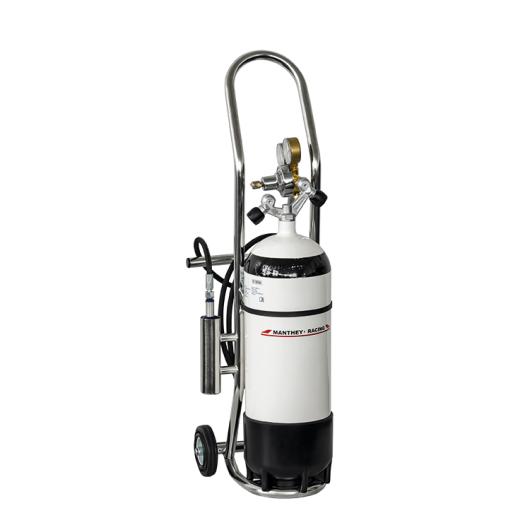 Luftflasche inkl. Trolley & Schlauch für Lufthebeanlage